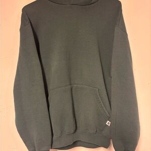 Vintage Women’s Grey Russel Athletic Hoodie Sweater Medium Cropped fit